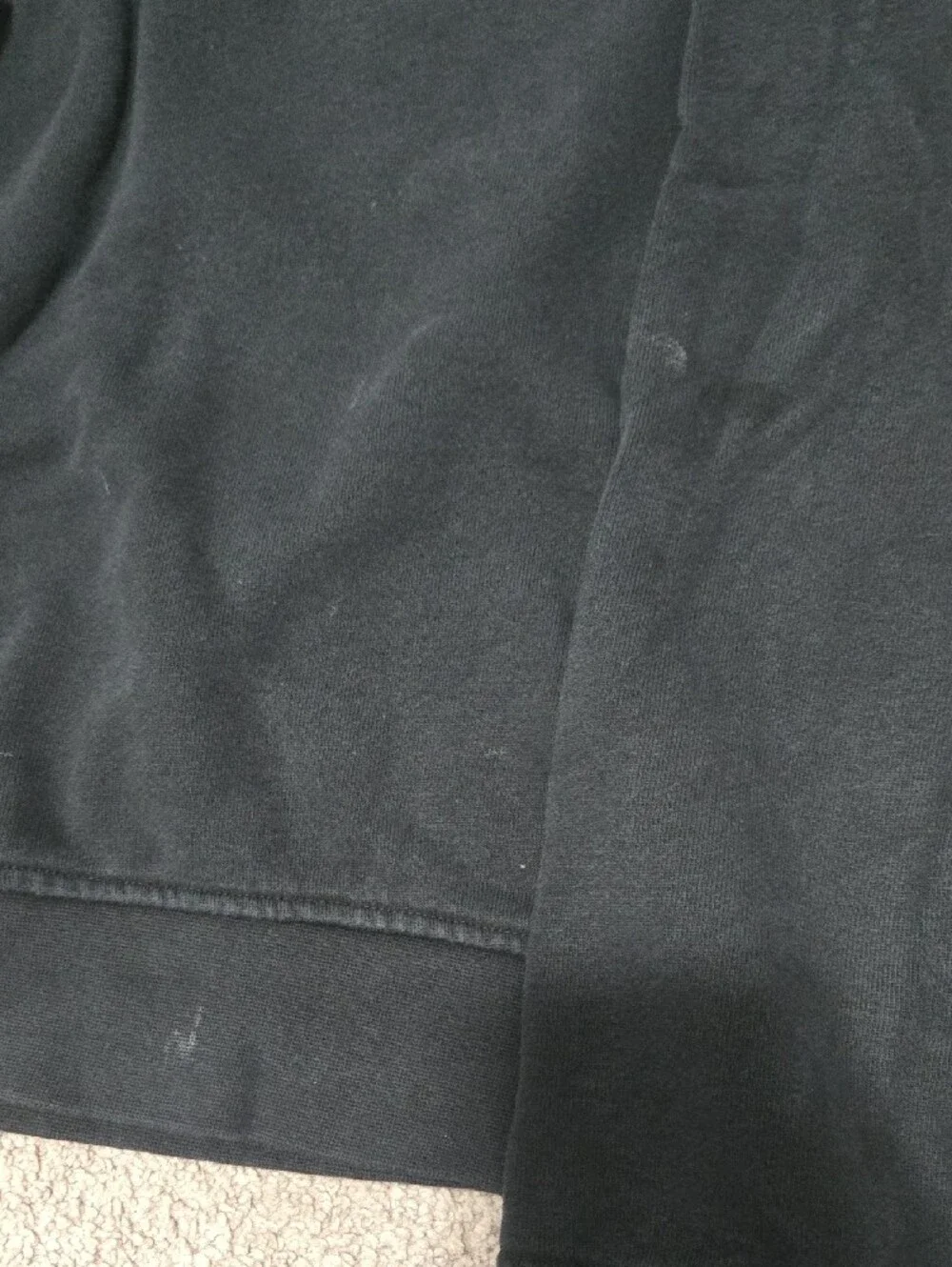 Mens Jordan Black Crewneck Sweatshirt Sweatpants w White Jumpman Patch Large